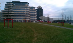 The Noord area Overhoeks, with on the right the EYE film museum. (Photo Peter Teffer) The Noord area Overhoeks, with on the right the EYE film museum. (Photo Peter Teffer)